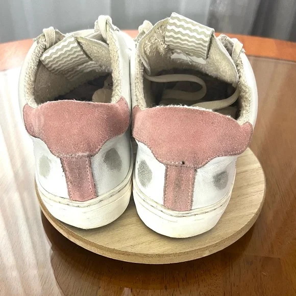 L'idea by Lori Distressed Suede/Leather Sneakers Size 38 Good Condition - Picture 3 of 11